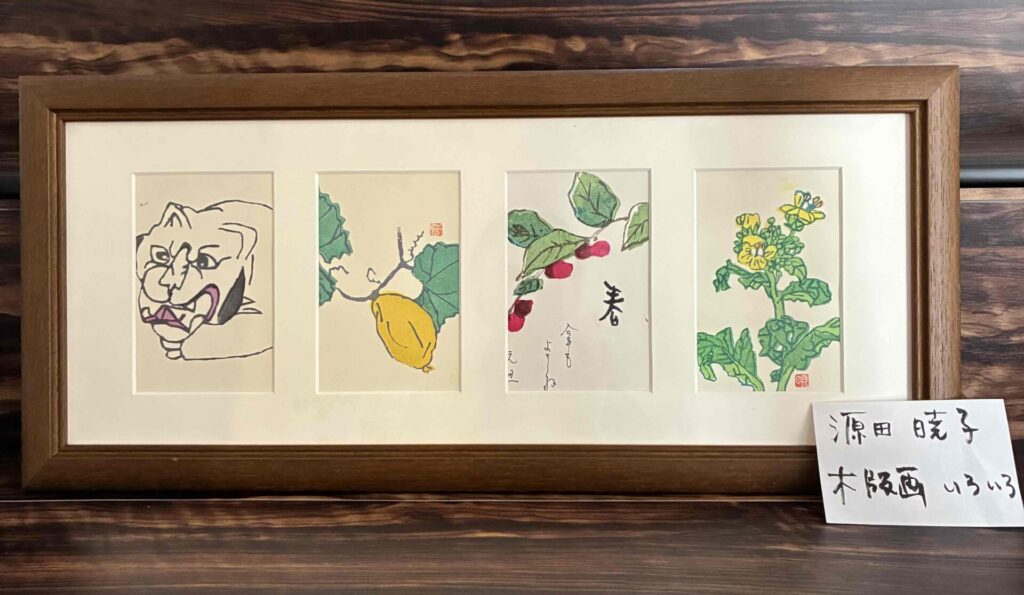 絵手紙・版画サークルの展示会