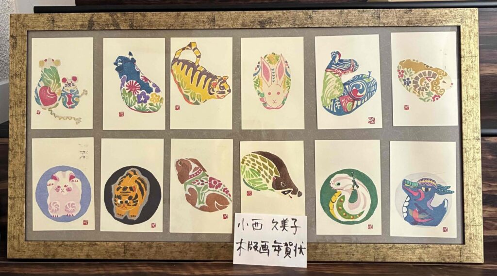 絵手紙・版画サークルの展示会
